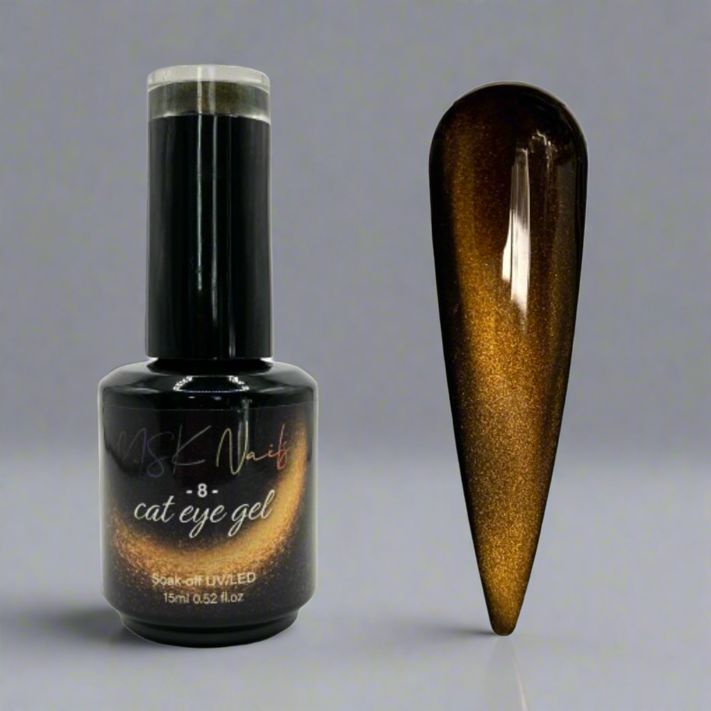 Dark Cat Eye Yellow - 8 - Gel Polish