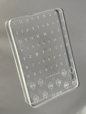 Letters - Silicone 3D Nail Art Mold