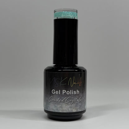 Green Crushed Crystals - Glitter Gel Polish