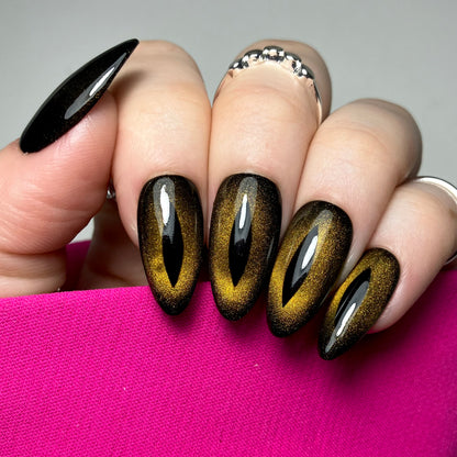 Dark Cat Eye Yellow - 8 - Gel Polish
