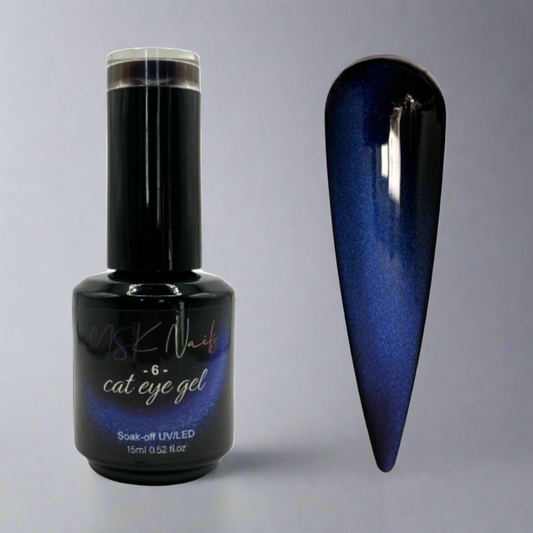 Dark Cat Eye Blue - 6 - Gel Polish