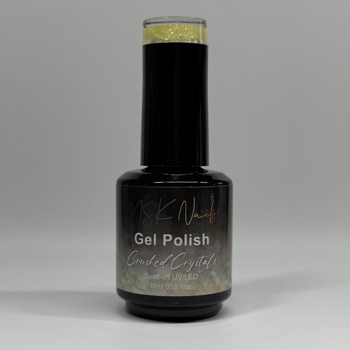 Yellow Crushed Crystals - Glitter Gel Polish