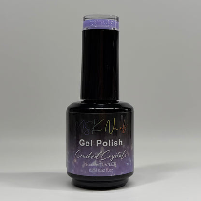 Purple Crushed Crystals - Glitter Gel Polish