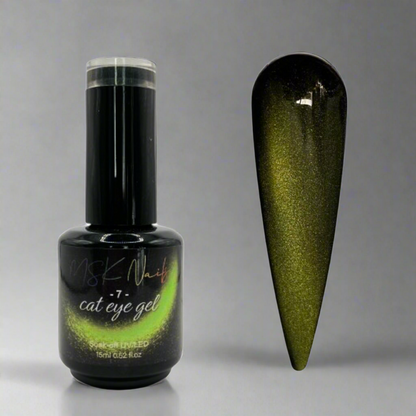 Dark Cat Eye Green - 7 - Gel Polish