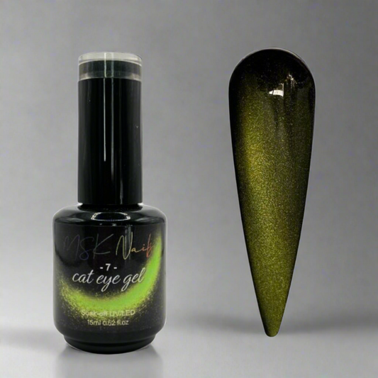 Dark Cat Eye Green - 7 - Gel Polish