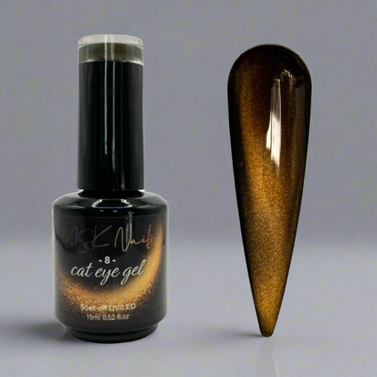 Dark Cat Eye Yellow - 8 - Gel Polish