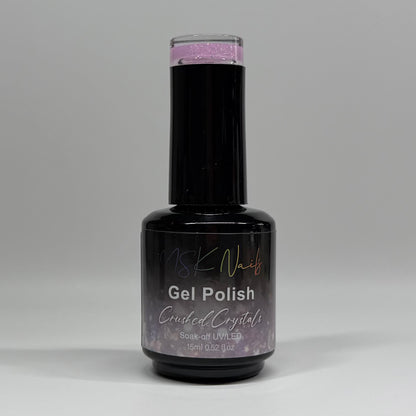 Pink Crushed Crystals - Glitter Gel Polish