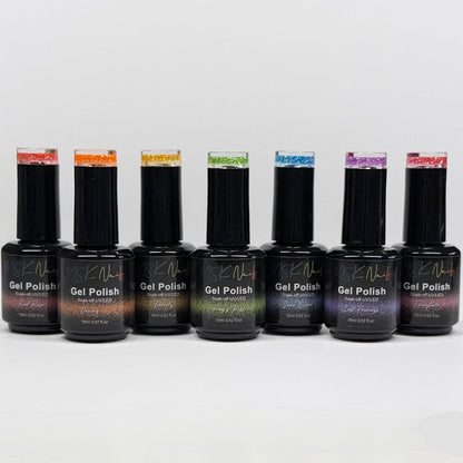 The Rainbow Glitter Collection - Gel Polish