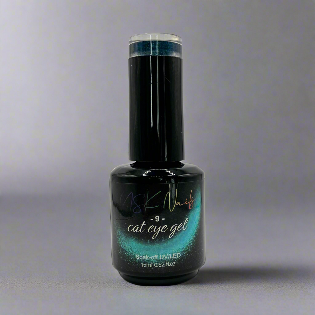 Dark Cat Eye Teal - 9 - Gel Polish