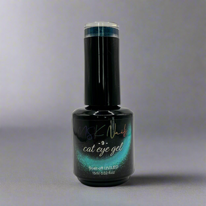 Dark Cat Eye Teal - 9 - Gel Polish