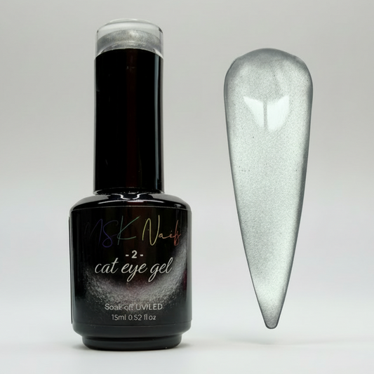 Silver Cat Eye - 2 - Gel Polish