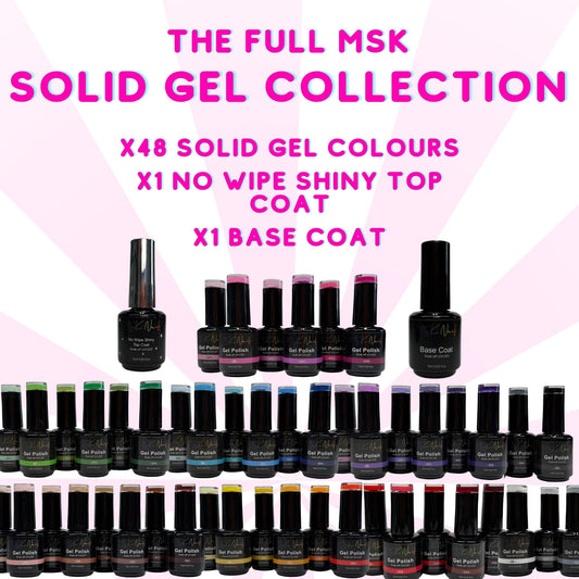 MSK Nails FULL Gel Polish Collection + Base & Top Coat